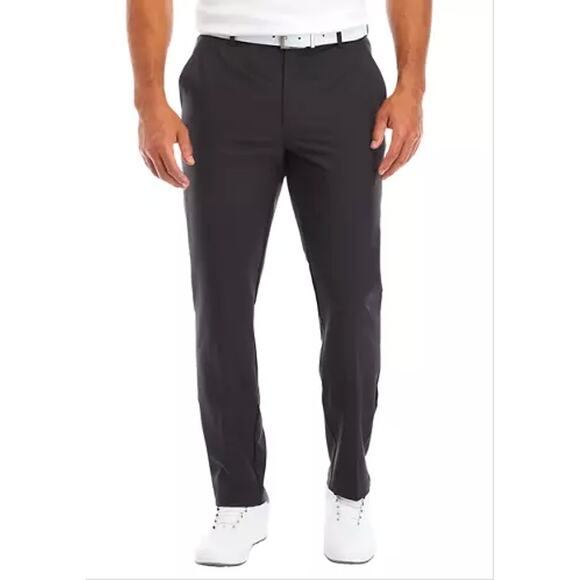 Greg Norman  Collection Classic Pants Performance Golf Pants Black Men 40X30 - Picture 1 of 7